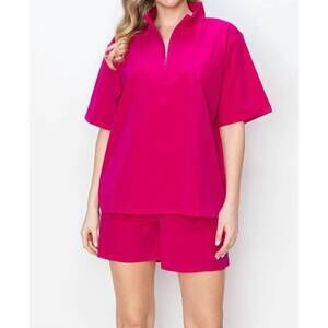 NEW JOH stretch parachute set in fuschia